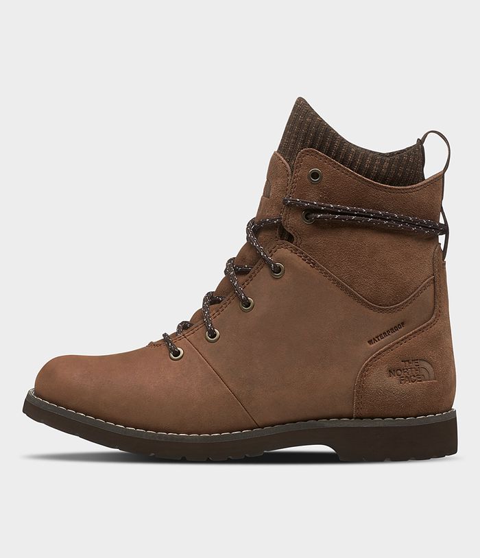 Botas The North Face Mujer Ballard Iii Lace Wp - Colombia UOSWGV271 - Marrones